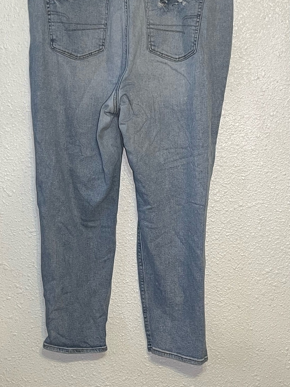 American eagle women’s Light Blue Distressed Women's stretchy Jeans size 20 - Picture 7 of 11